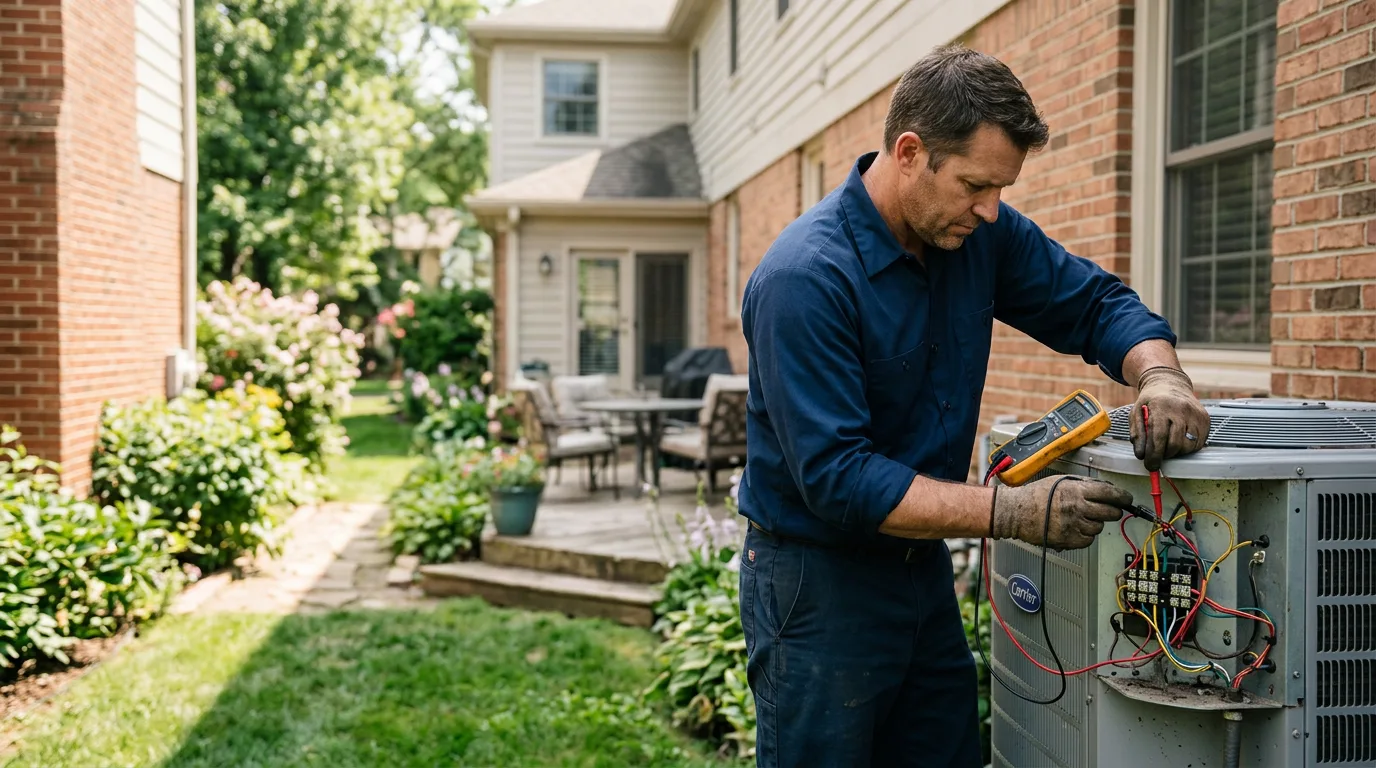 HVAC technician working near Galion, OH